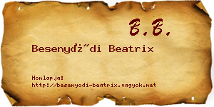 Besenyődi Beatrix névjegykártya
